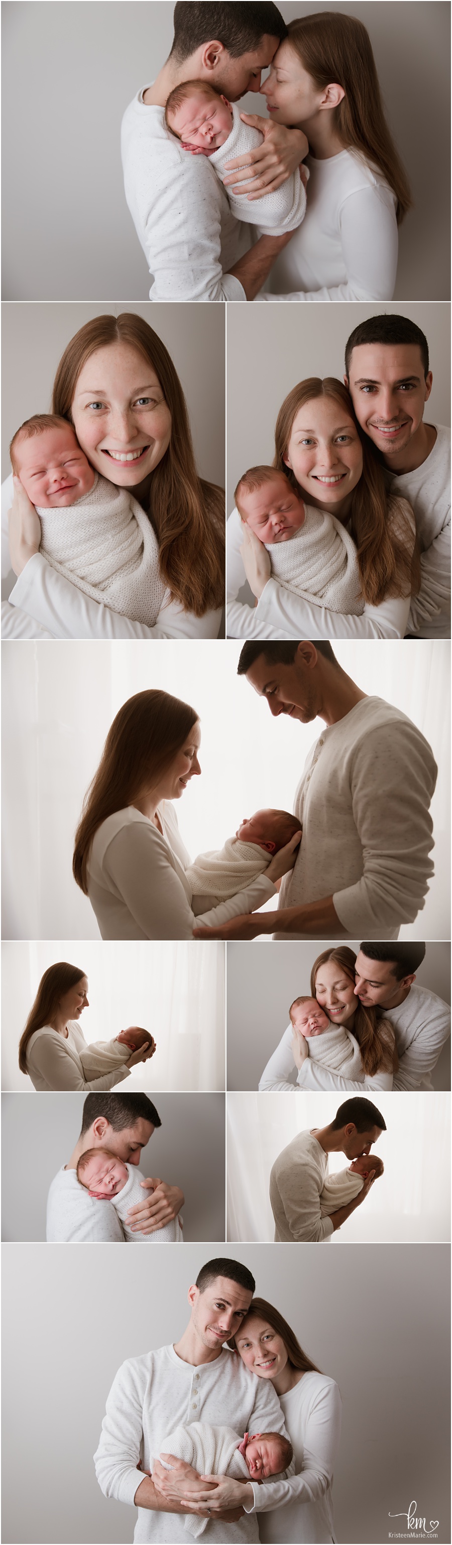 family pictures with newborn baby - red head baby and mom