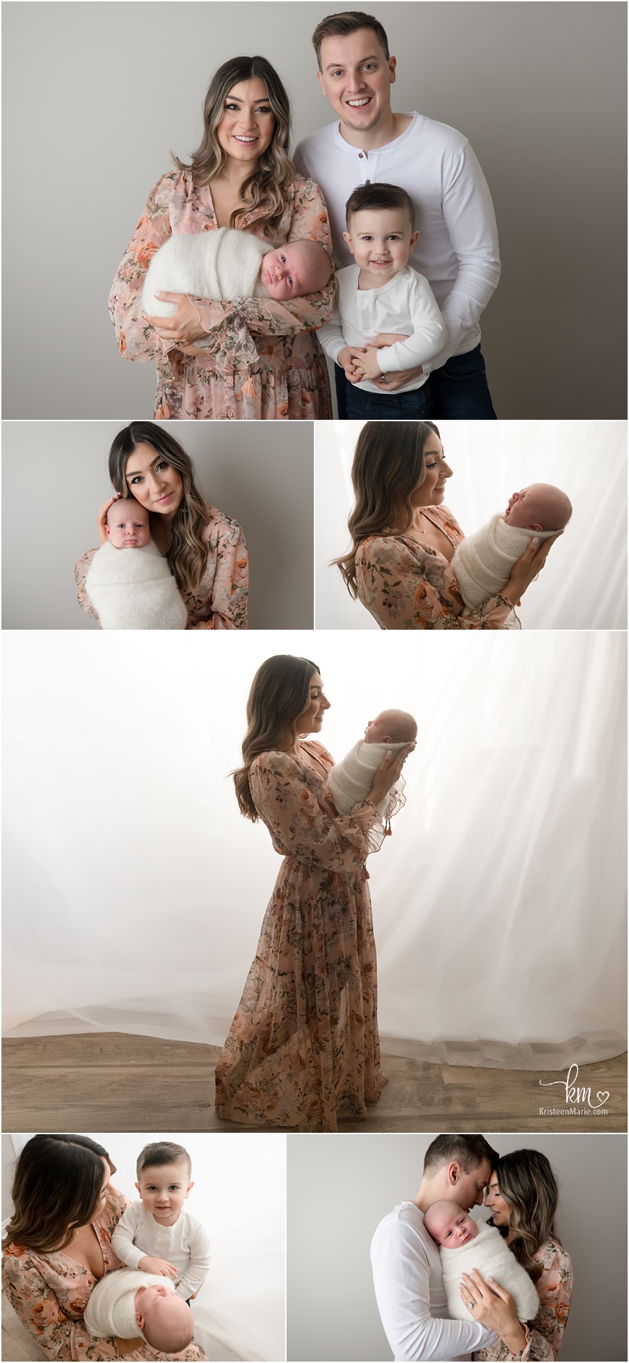 family newborn pictures - what to wear - beautiful dress