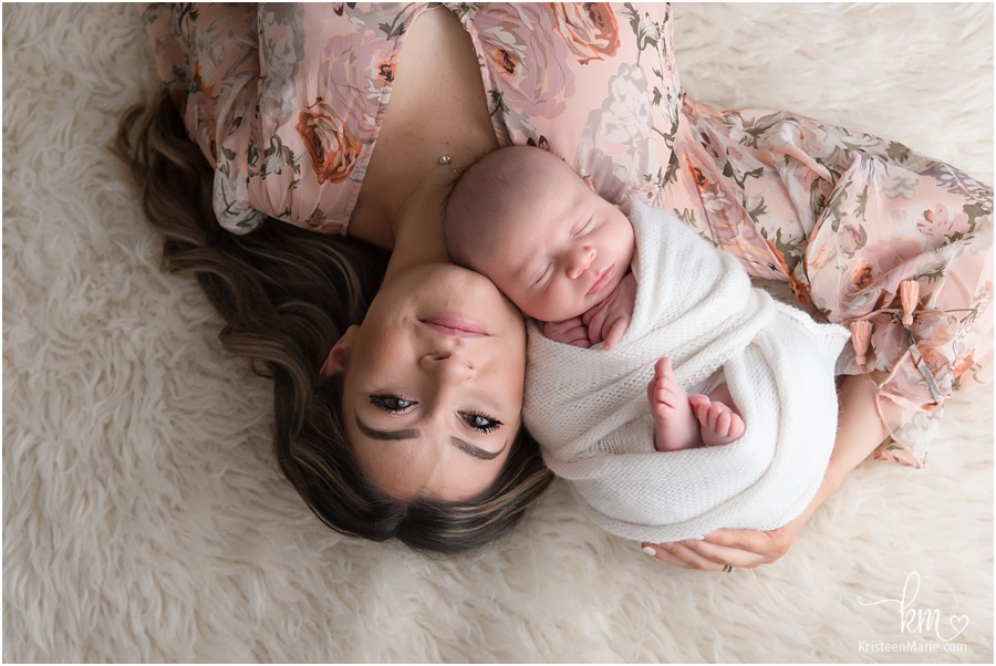 mama and baby - stunning newborn