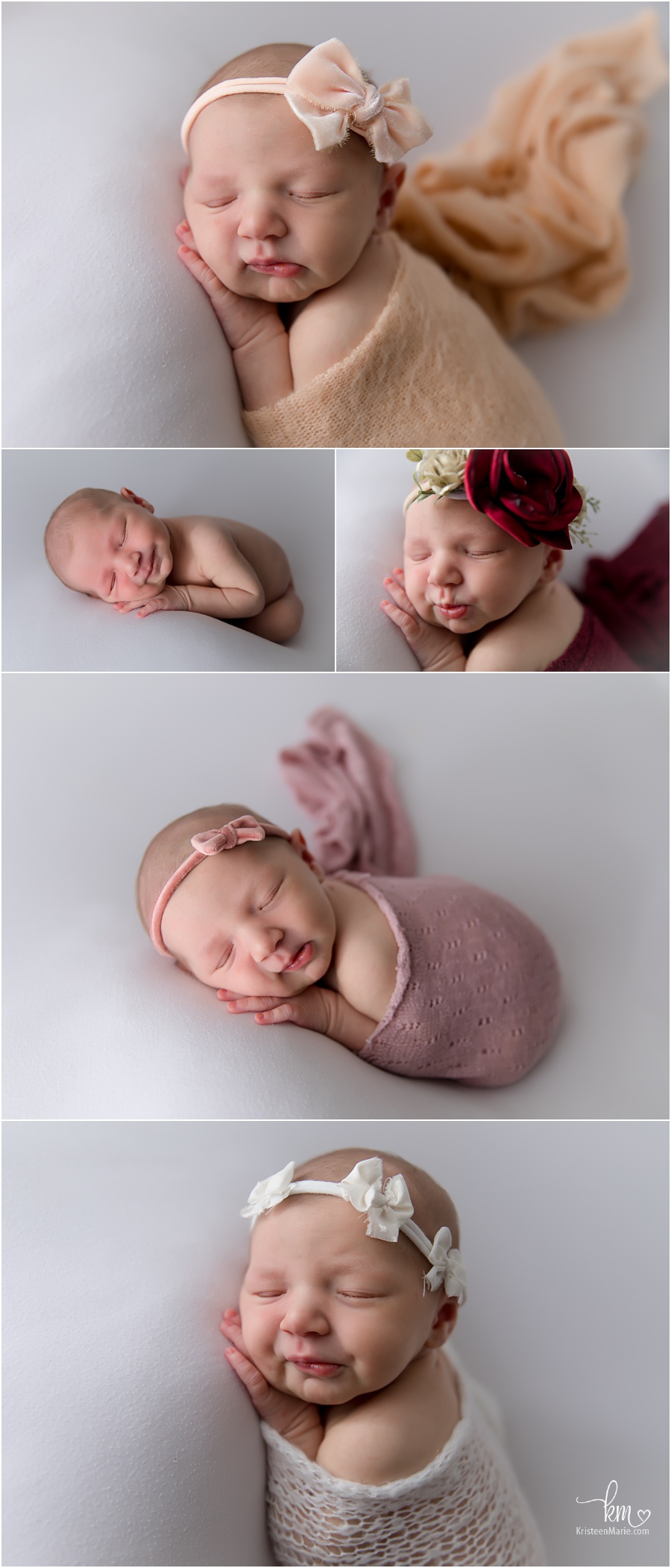 sleeping newborn girl - newborn photography