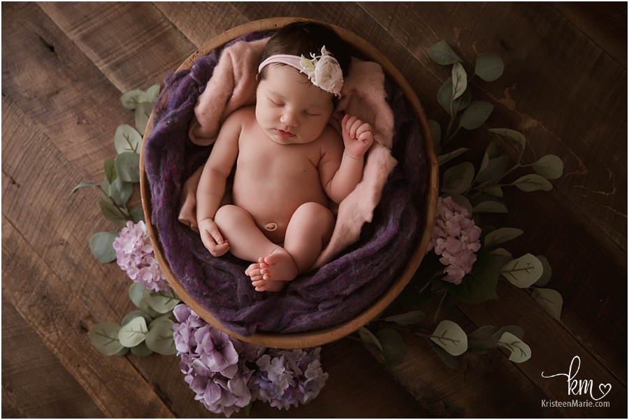 floral newborn picture