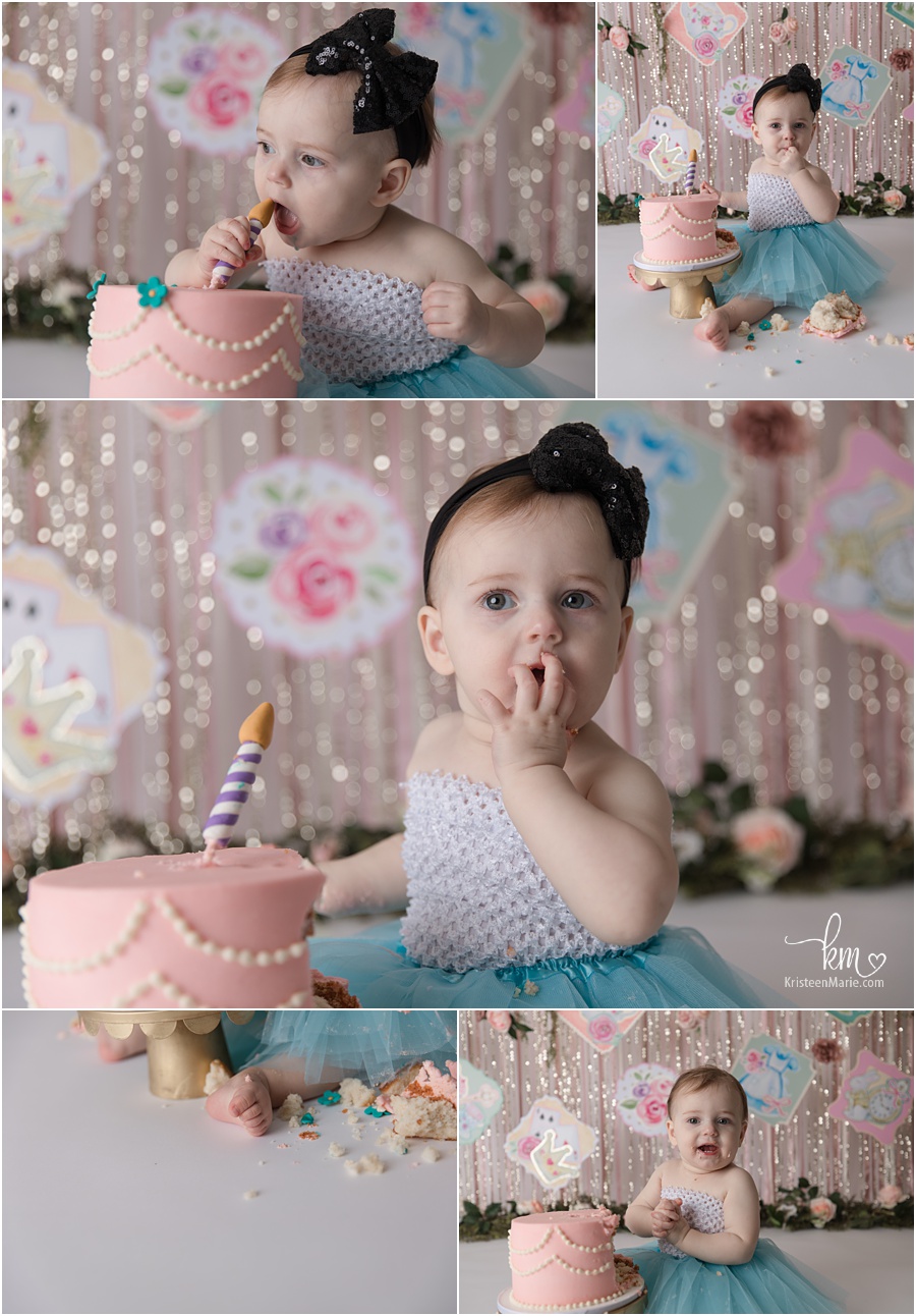 Alice in Wonderland 1st Birthday Cake Smash