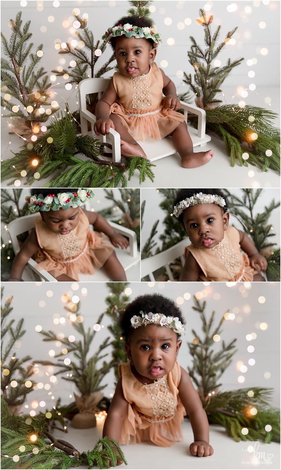 christmas pictures with 4 month old