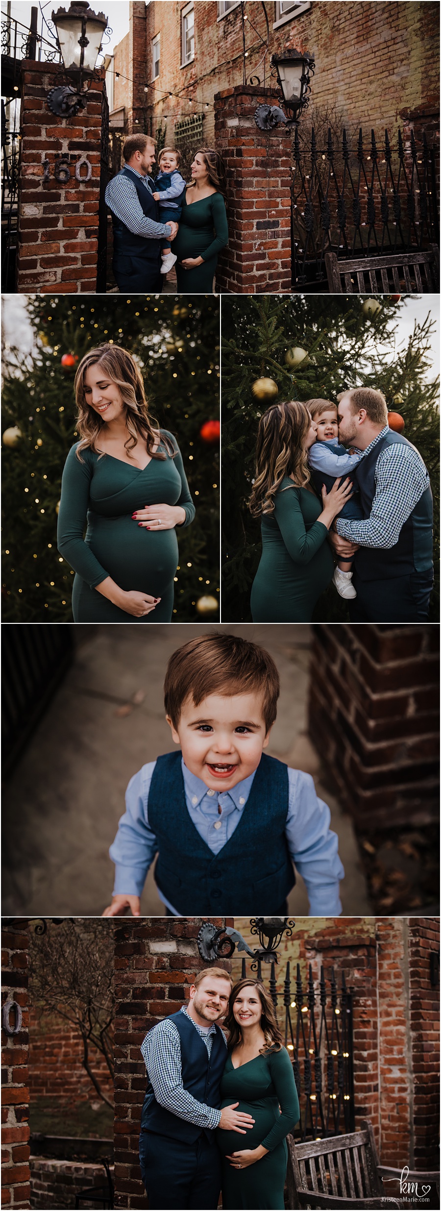 Downtown Zionsville Maternity Photography