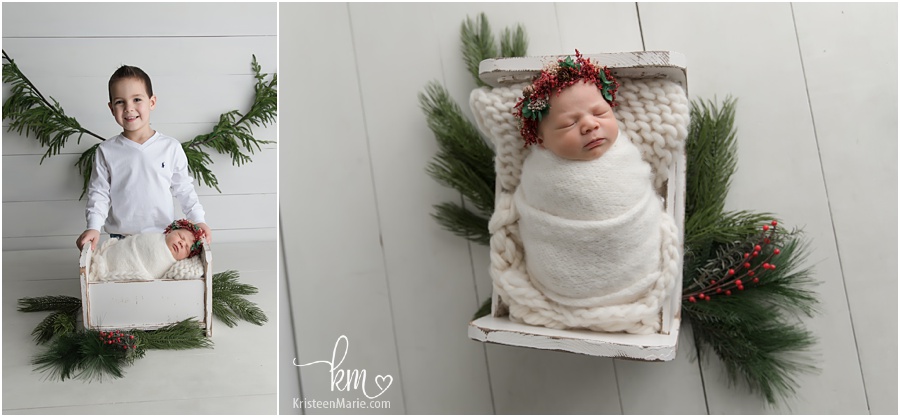 holiday themed newborn photography pictures