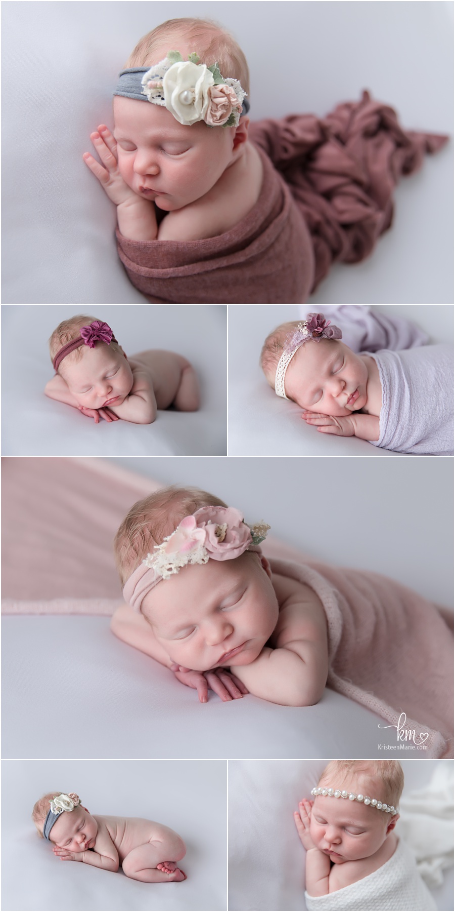 sleeping newborn girl - Zionsville newborn photographer