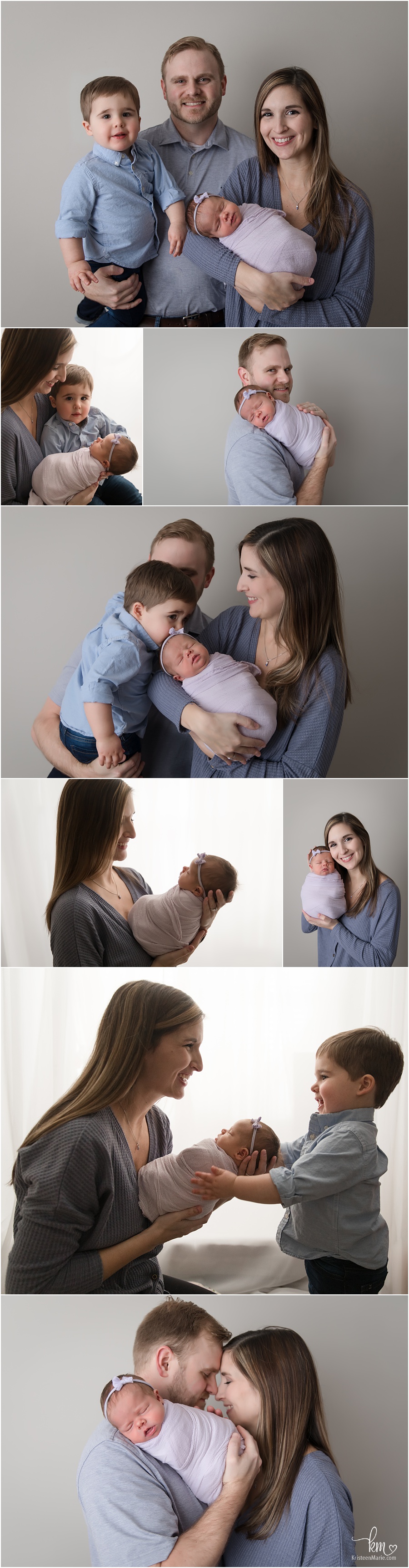 Family photography in Fishers newborn photography studio