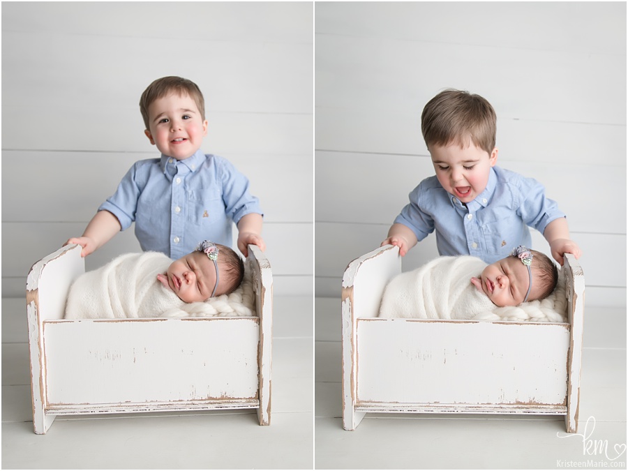 brother sister newborn pictures