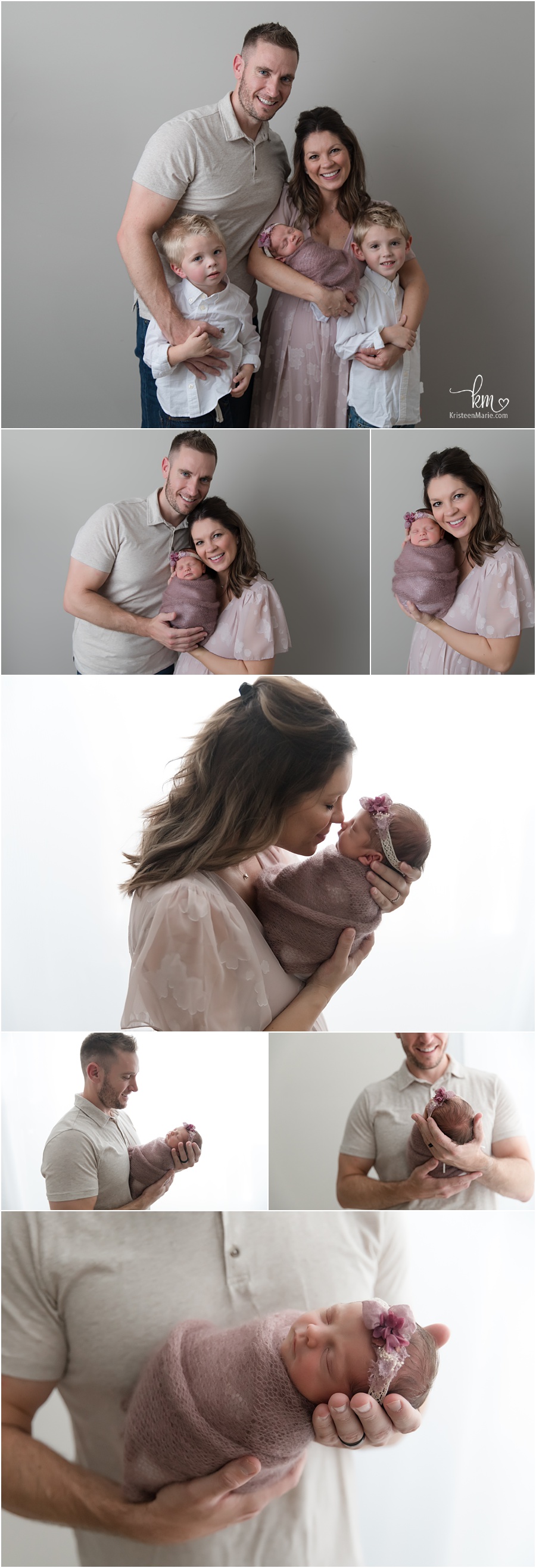 family poses - newborn photography