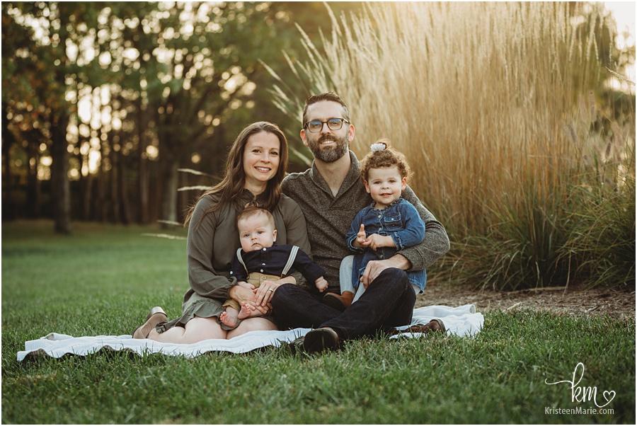 outdoor Fall family session in Carmel, Indiana