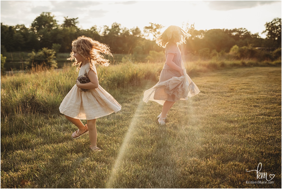 dancing in the sunset - Indianapolis family photography
