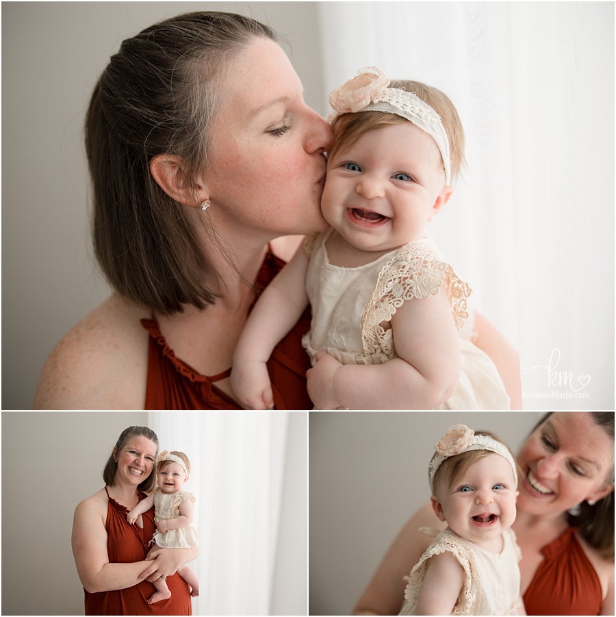 mom and baby - milestone session