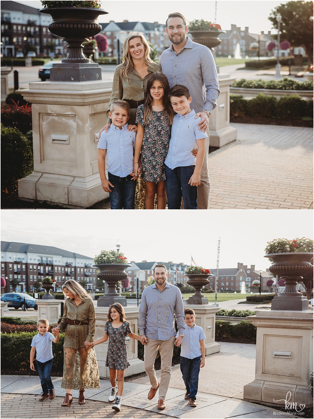 Urban location for family photography in Indianapolis 