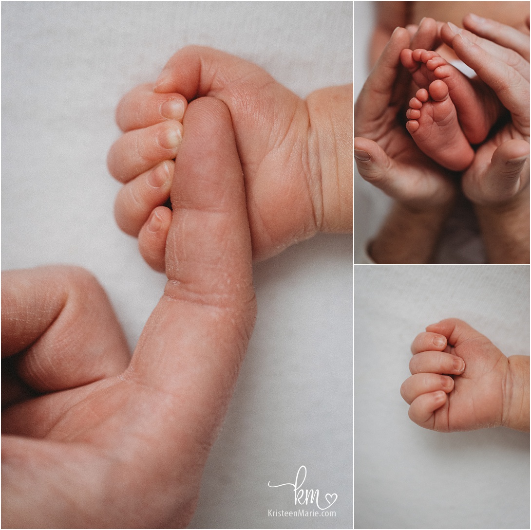 newborn baby hands and feet