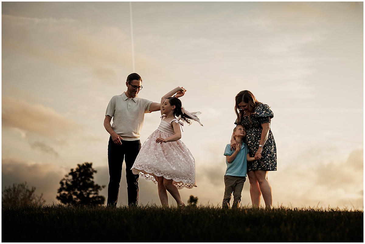 fun picture at end of session - Carmel, IN family photographer