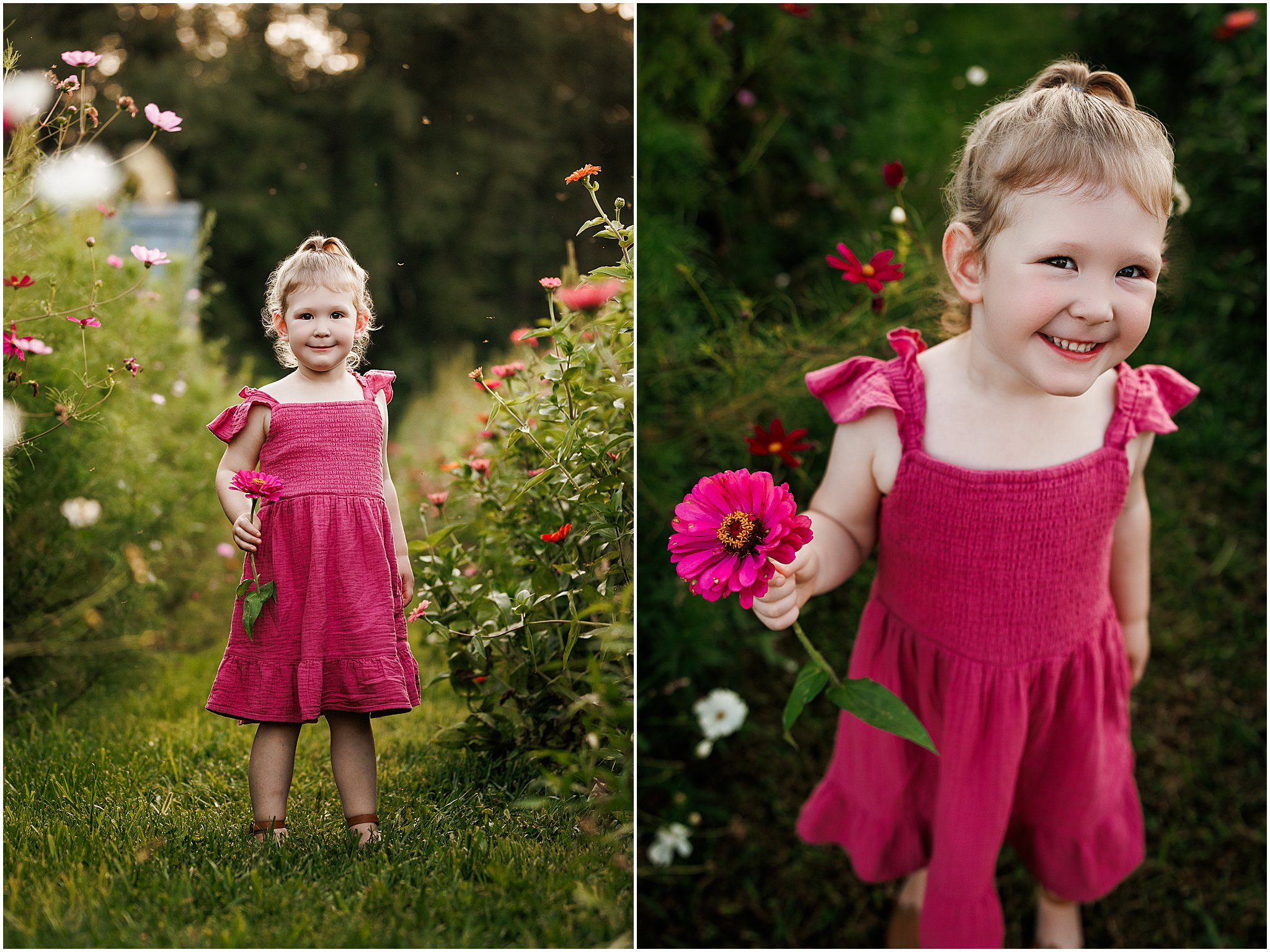 smiles in the wildflower field