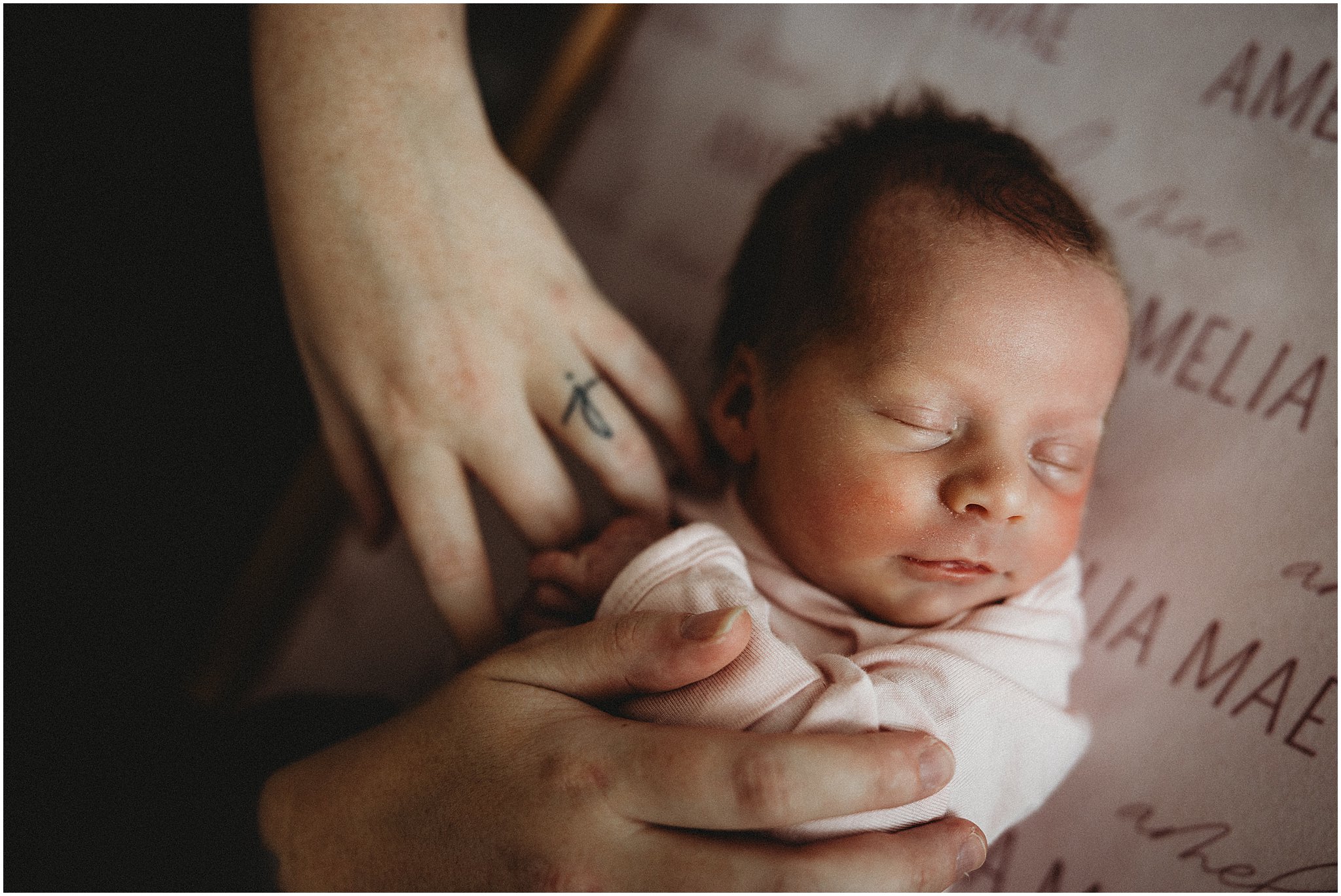 Baby in NICU photographed by Zionsville newborn photographer