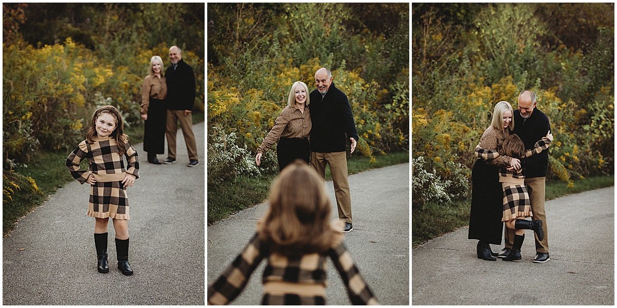 actions shots during family photography session