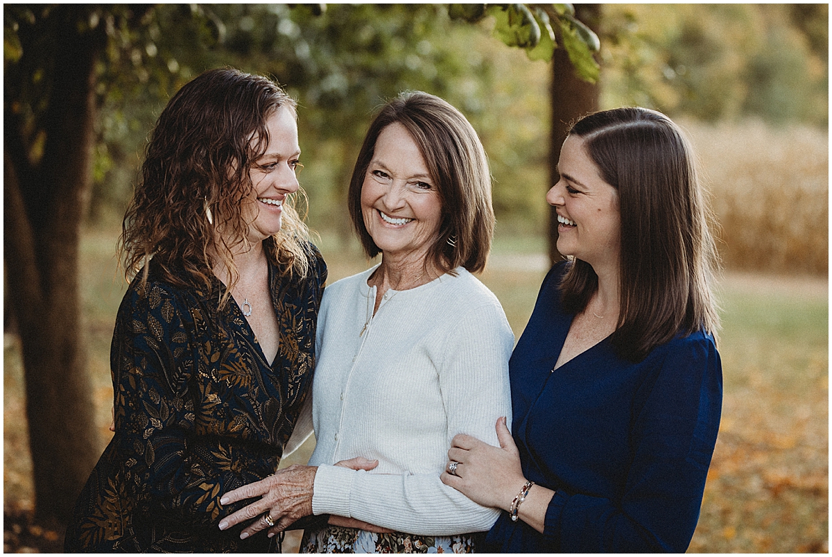 Mother with grown daughters
