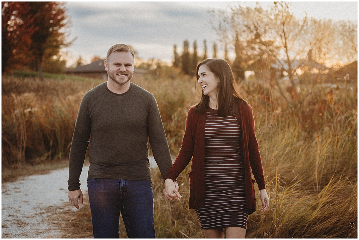 parents during family pictures in Carmel, IN